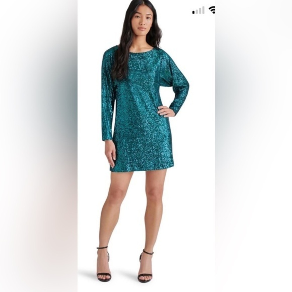 Steve Madden Sequin Ginger Long Sleeve Mini Dress 
Size 2 NWT